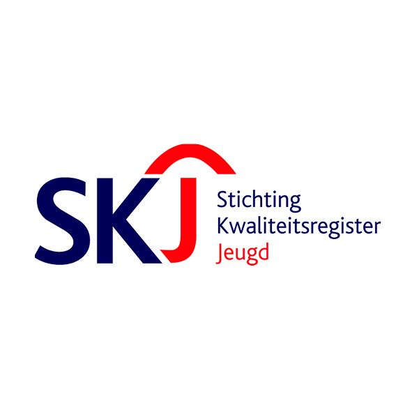 Logo SKJ accreditatie mediation opleider Caleidoscoop Leertrajecten